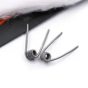 Snow Organic Cotton for Coil Wicking - 2 PCS+2 Pre-Built Coils