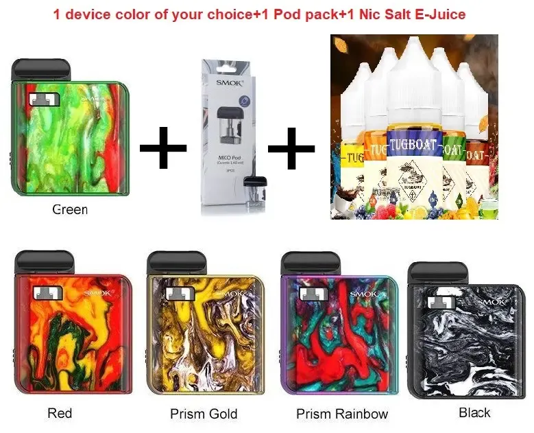 Smok MICO+Extra Pods+E Liquid special offer