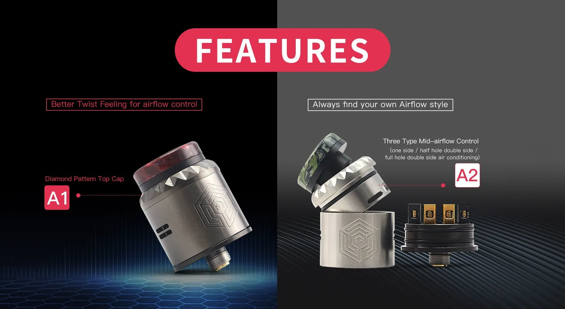 ARTHA V2 RDA Advken Artha V2 RDA Features
